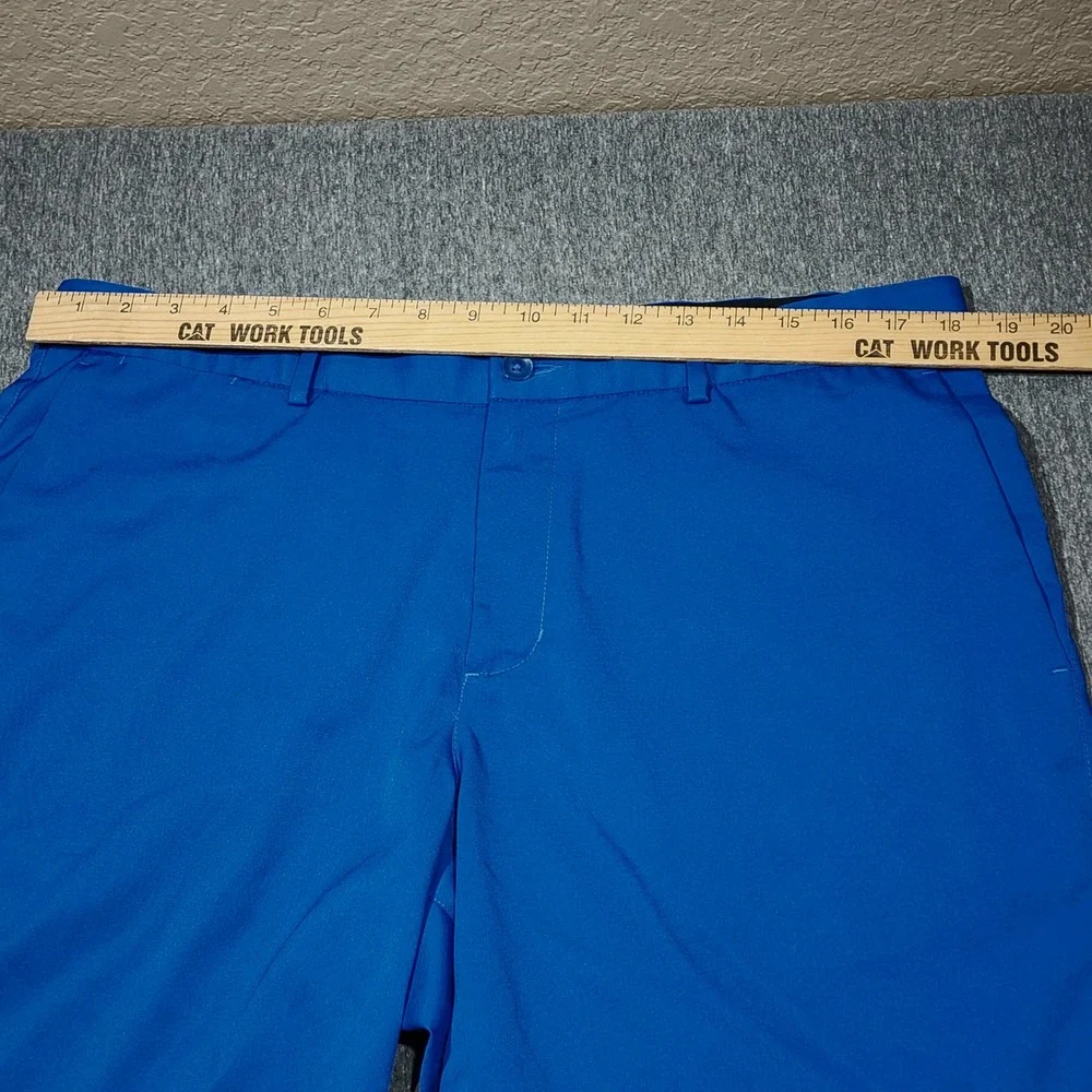 Nike‎ Golf Shorts 35 x8 Mens Blue Dri-FIT Standard Fit Performance Sport 18
